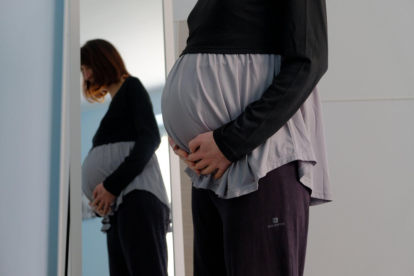 Nosečnica v devetem mesecu nosečnosti