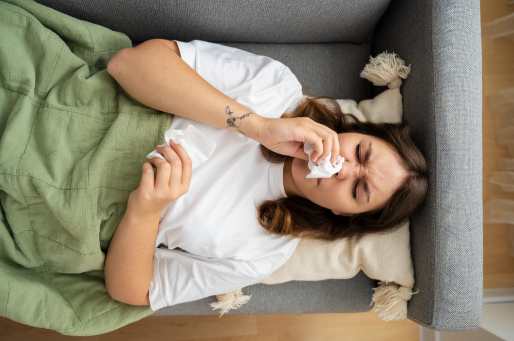 Brezskrben spanec v času alergij