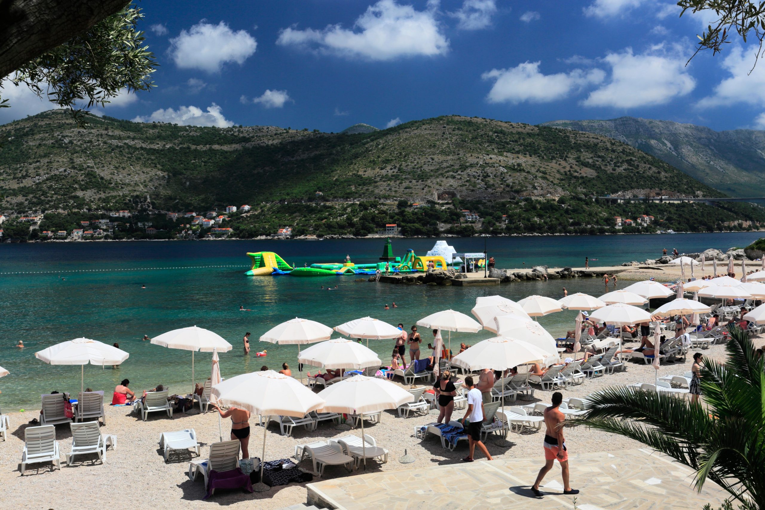 plaža senčniki Lapad Dubrovnik