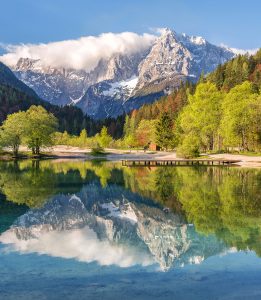 Jezero Jasna in čudovit razgled